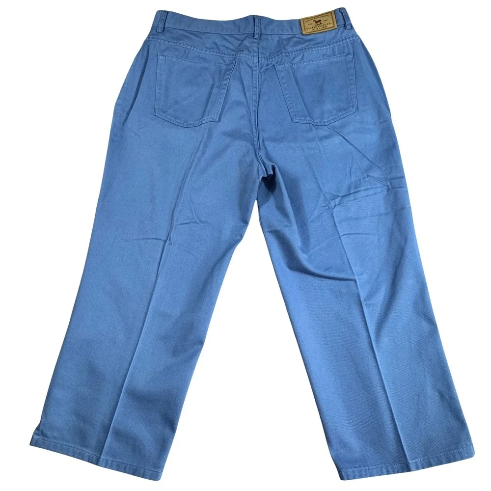 Lauren Jeans Co Ralph Lauren Blue Capri Pants Womens 10 High Rise Vintage Y2K